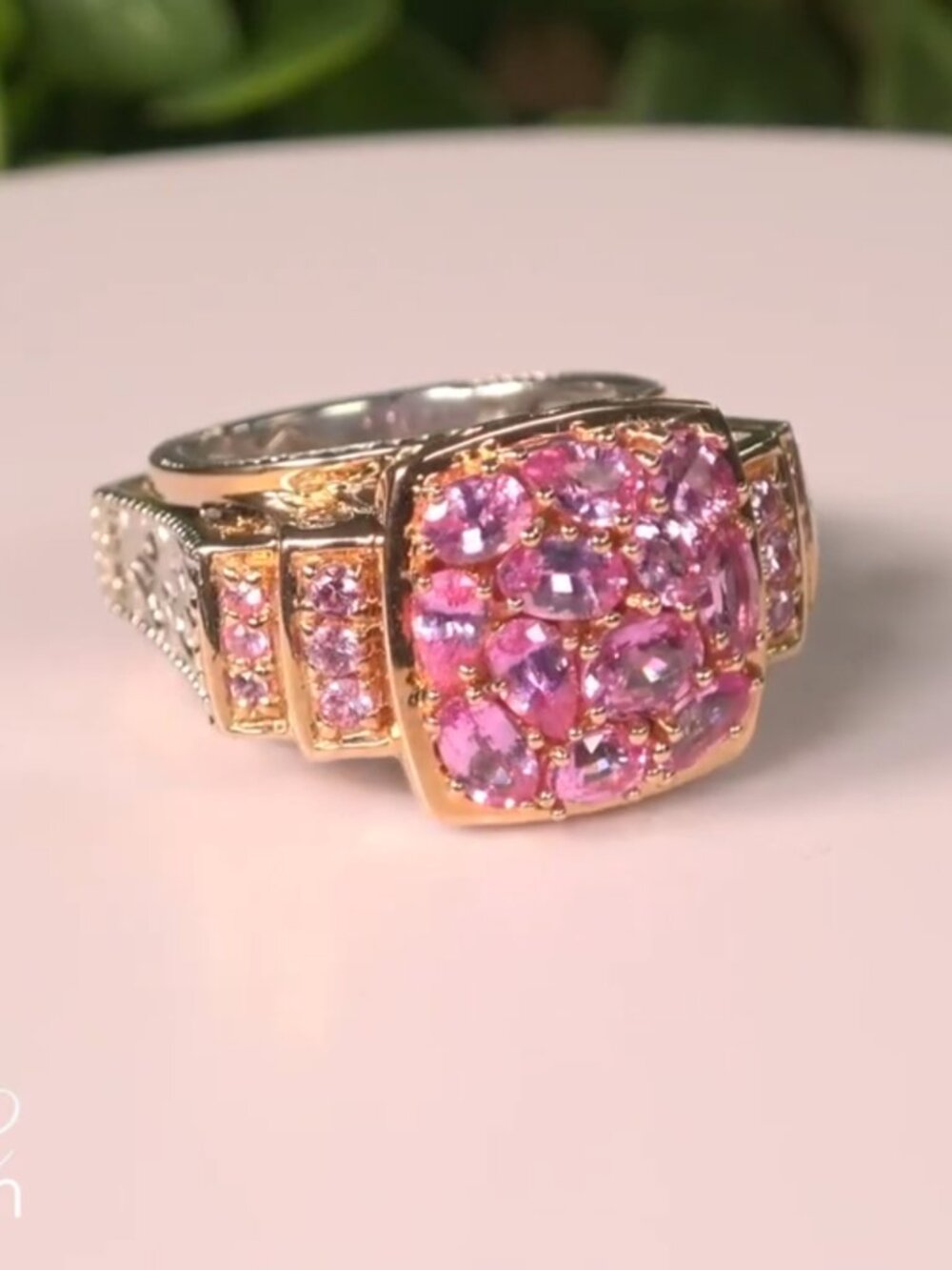 Michael Valitutti Madagascar Pink Sapphire Ring